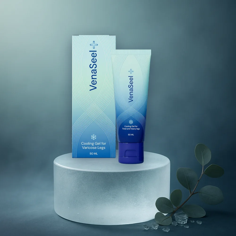 VenaSeel+ gel de efecto frío para varices y piernas cansadas, tubo de 50 ml con su caja